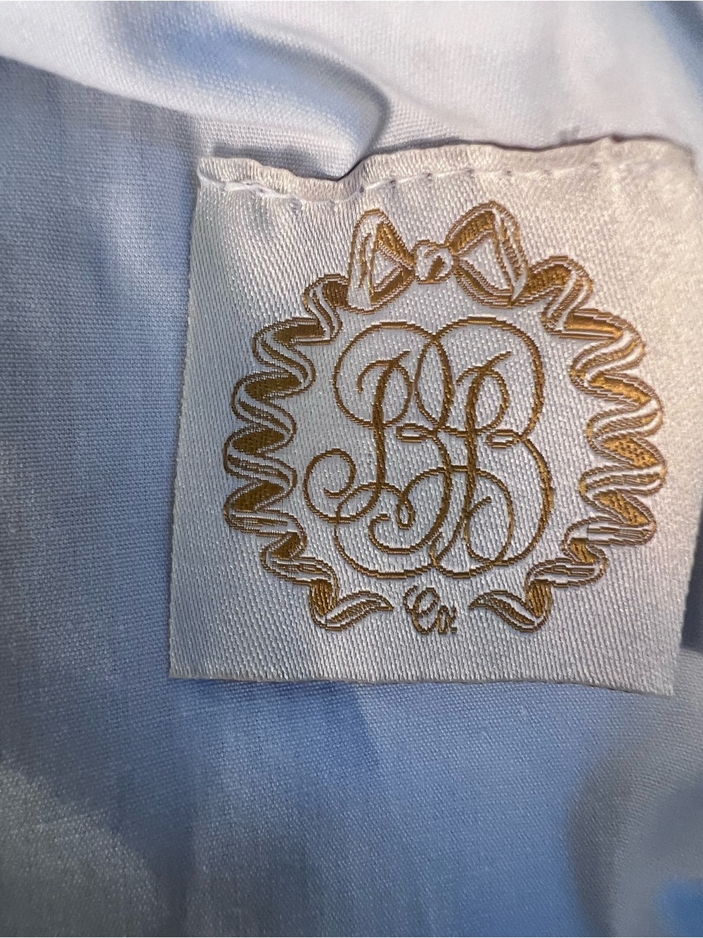 EUC size 3T TBBC Blue & White Searsucker Sleeveless Dress with Scalloped Collar. - Picture 5 of 5